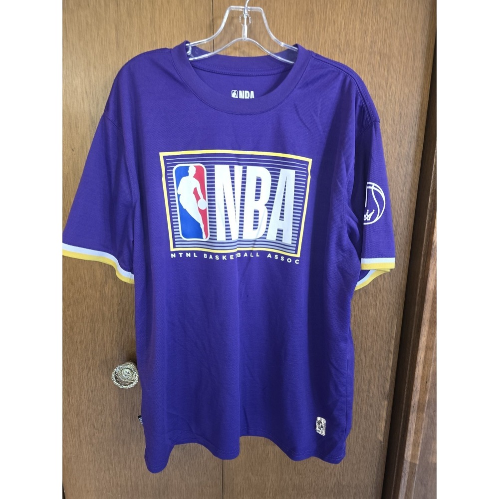 Los Angeles‎ LA Lakers NBA Short Sleeve Purple Yellow XL Shirt